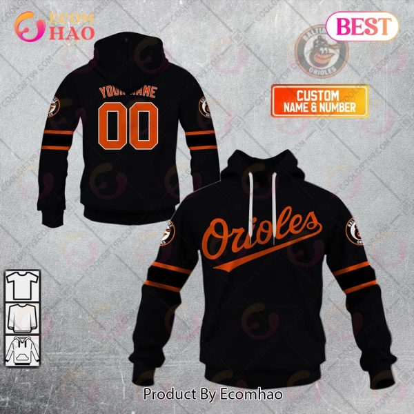 Personalized MLB Baltimore Orioles ALT Jersey Style 3D Hoodie