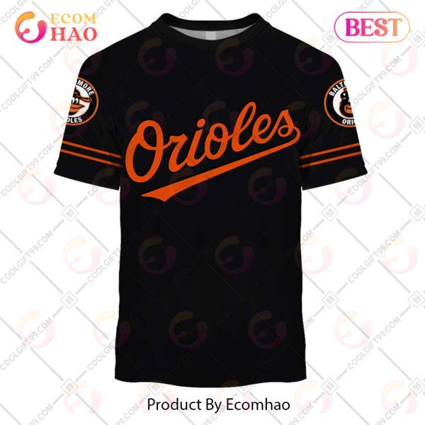Personalized MLB Baltimore Orioles ALT Jersey Style 3D Hoodie