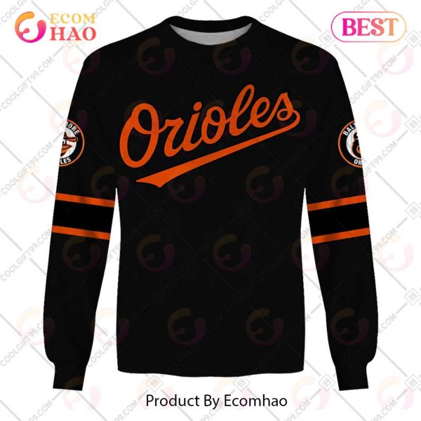 Personalized MLB Baltimore Orioles ALT Jersey Style 3D Hoodie