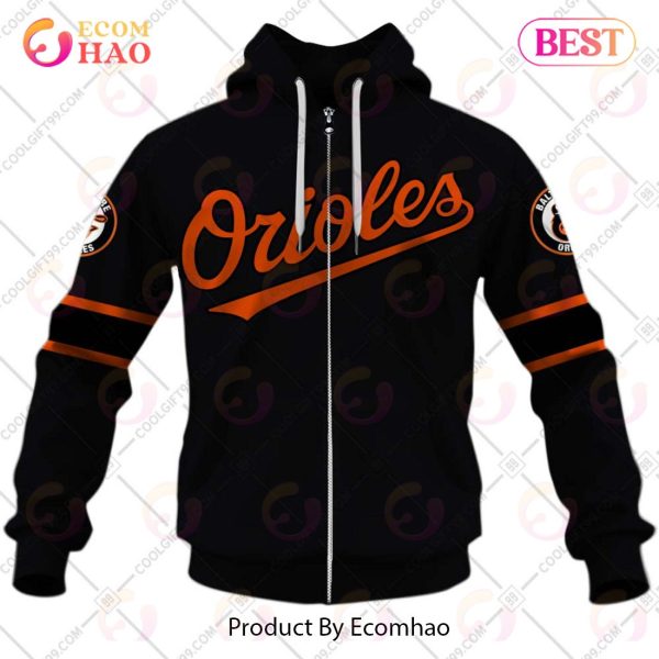 Personalized MLB Baltimore Orioles ALT Jersey Style 3D Hoodie