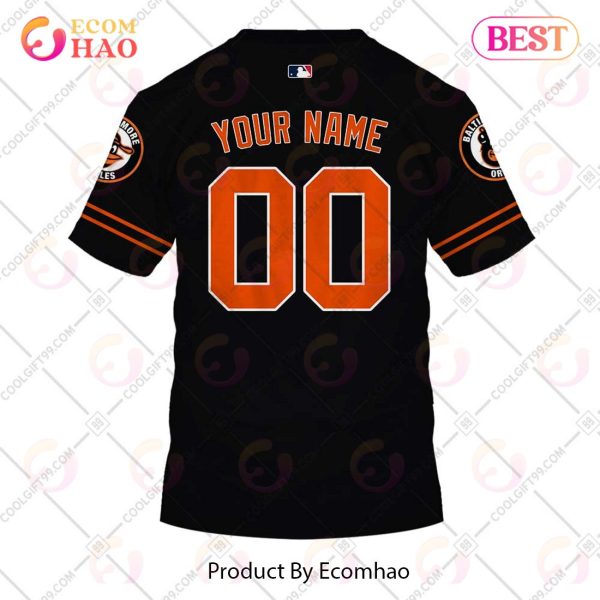 Personalized MLB Baltimore Orioles ALT Jersey Style 3D Hoodie