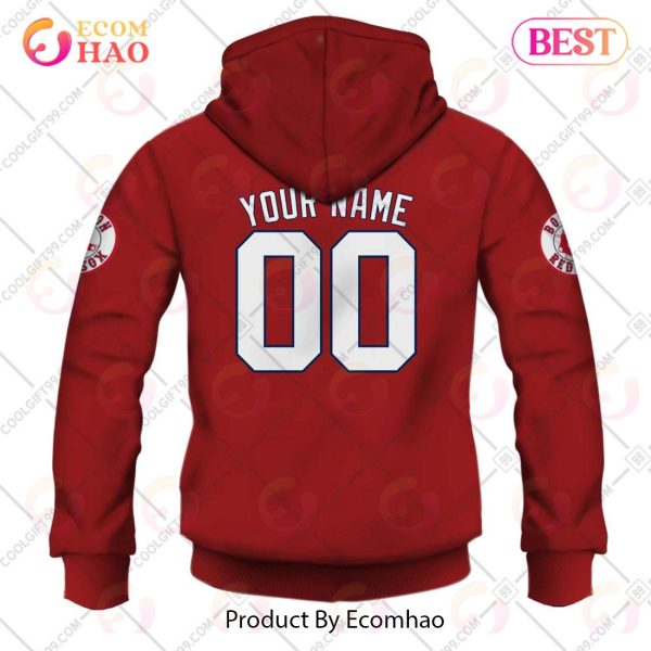 Personalized MLB Boston Red Sox ALT Jersey Style 3D Hoodie