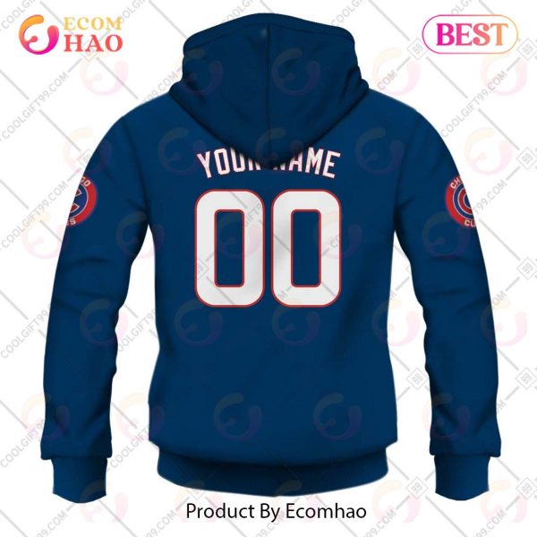 Personalized MLB Chicago Cubs ALT Jersey Style 3D Hoodie