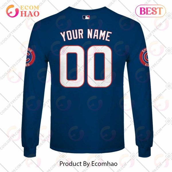 Personalized MLB Chicago Cubs ALT Jersey Style 3D Hoodie
