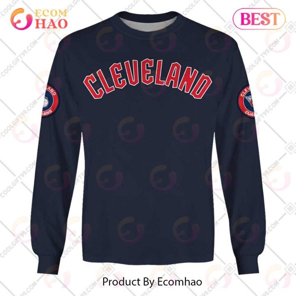 Personalized MLB Cleveland Guardians ALT Jersey Style 3D Hoodie