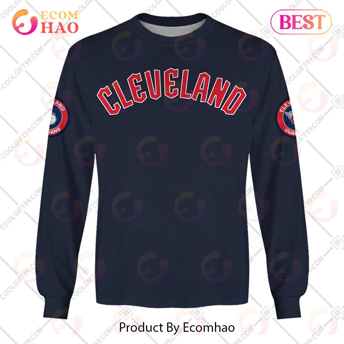 Cleveland Guardians MLB Custom Number And Name 3D T Shirt Gift For