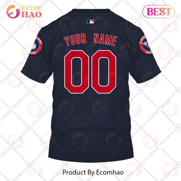 Personalized MLB Cleveland Guardians ALT Jersey Style 3D Hoodie