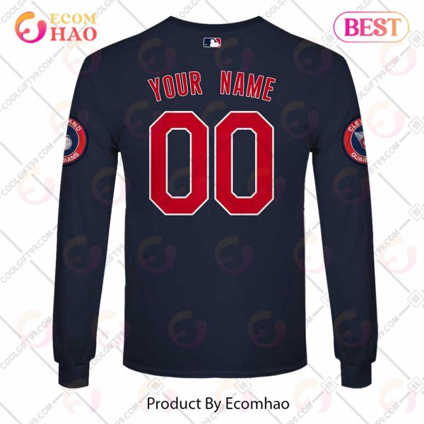 Personalized MLB Cleveland Guardians ALT Jersey Style 3D Hoodie