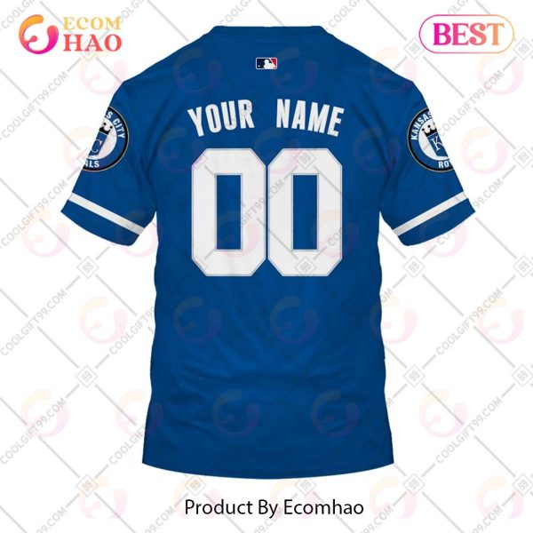 Personalized MLB Kansas City Royals ALT Jersey Style 3D Hoodie