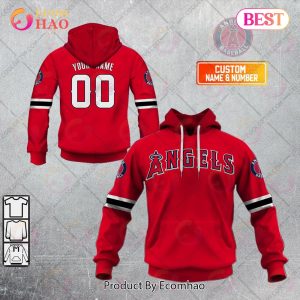 Personalized MLB Los Angeles Angels ALT Jersey Style 3D Hoodie