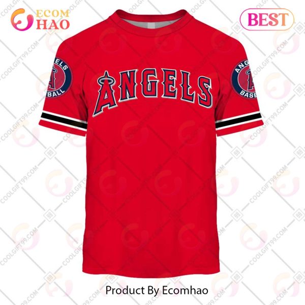 Personalized MLB Los Angeles Angels ALT Jersey Style 3D Hoodie