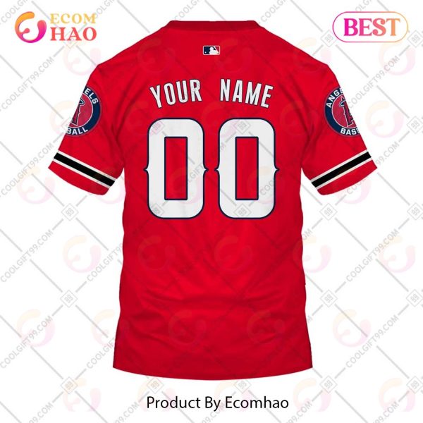 Personalized MLB Los Angeles Angels ALT Jersey Style 3D Hoodie