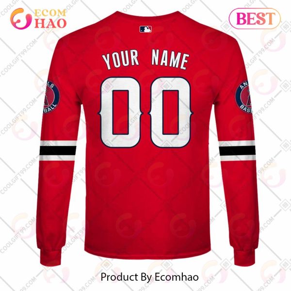 Personalized MLB Los Angeles Angels ALT Jersey Style 3D Hoodie