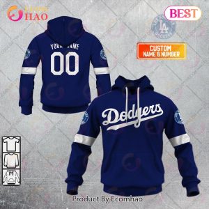 Personalized MLB Los Angeles Dodgers ALT Jersey Style 3D Hoodie