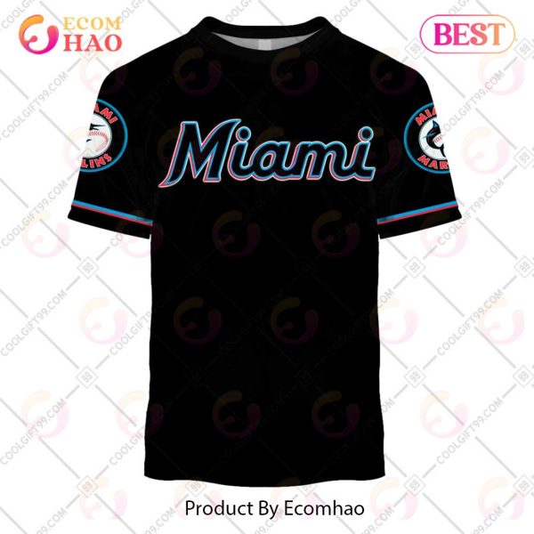 Personalized MLB Miami Marlins ALT Jersey Style 3D Hoodie
