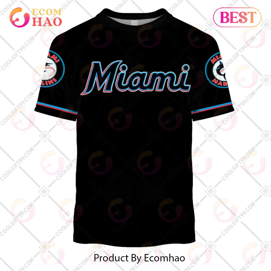 Miami Marlins Camo Style 3D Hoodie - T-shirts Low Price