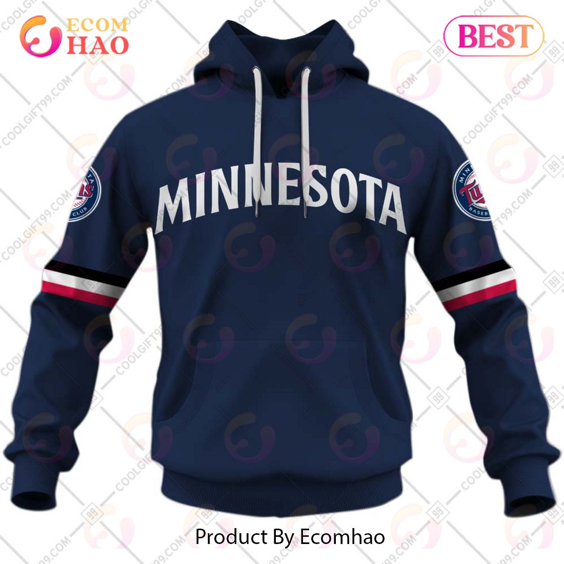 Personalized MLB Minnesota Twins ALT Jersey Style 3D Hoodie