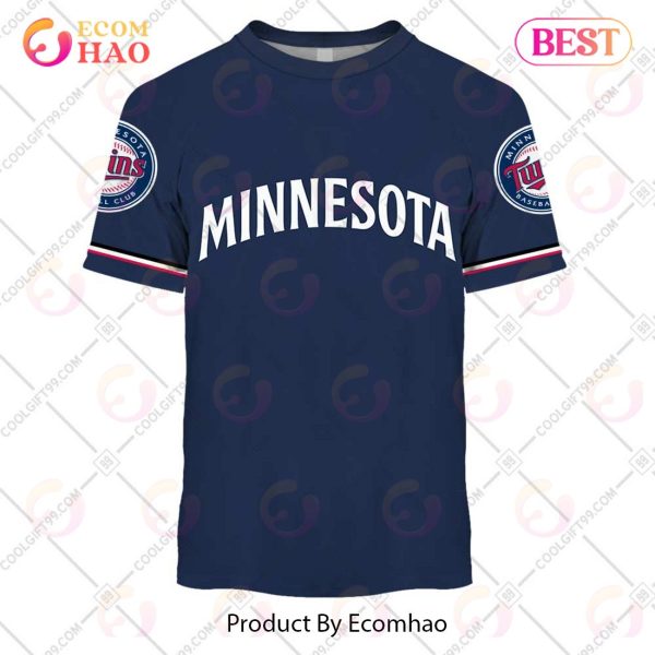 Personalized MLB Minnesota Twins ALT Jersey Style 3D Hoodie