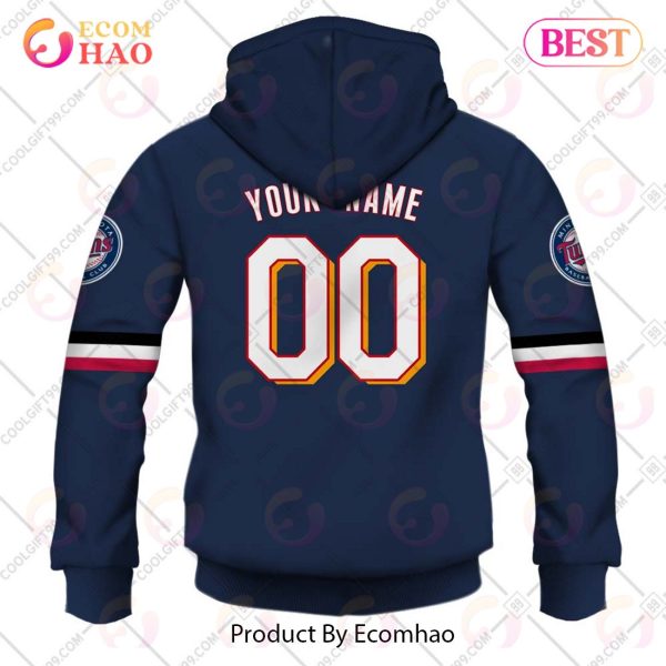 Personalized MLB Minnesota Twins ALT Jersey Style 3D Hoodie