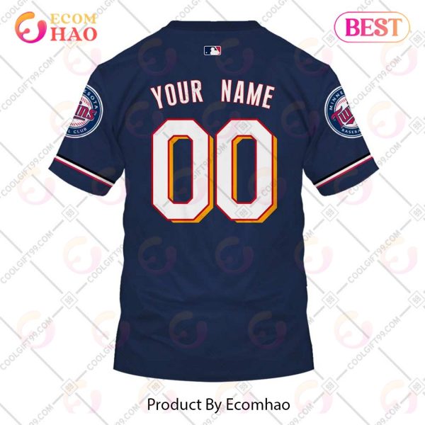 Personalized MLB Minnesota Twins ALT Jersey Style 3D Hoodie