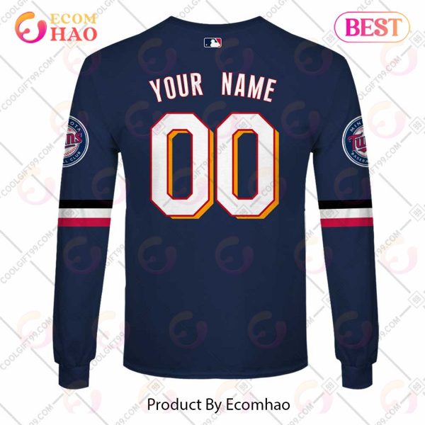 Personalized MLB Minnesota Twins ALT Jersey Style 3D Hoodie