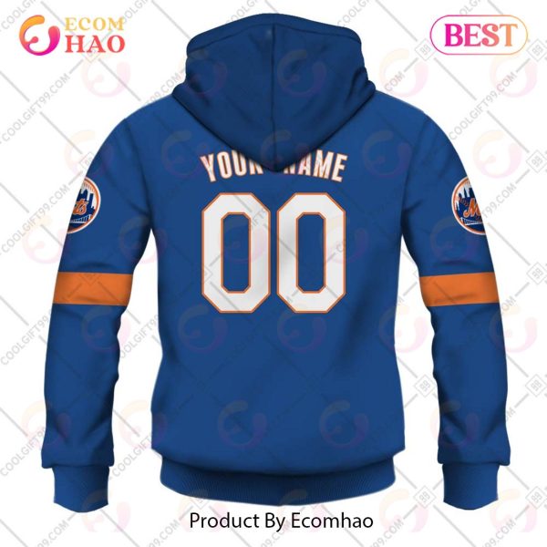 Personalized MLB New York Mets ALT Jersey Style 3D Hoodie