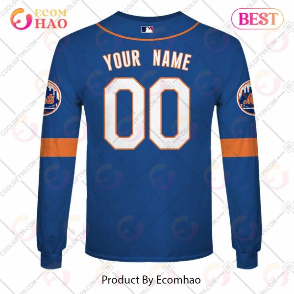 Personalized MLB New York Mets ALT Jersey Style 3D Hoodie