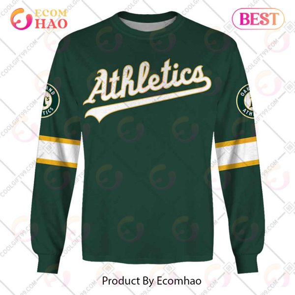 Personalized MLB Oakland Athletics ALT Jersey Style 3D Hoodie