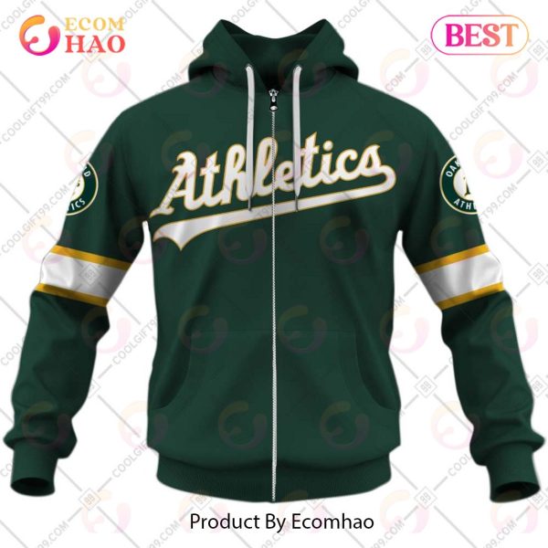 Personalized MLB Oakland Athletics ALT Jersey Style 3D Hoodie