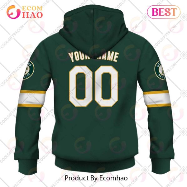 Personalized MLB Oakland Athletics ALT Jersey Style 3D Hoodie