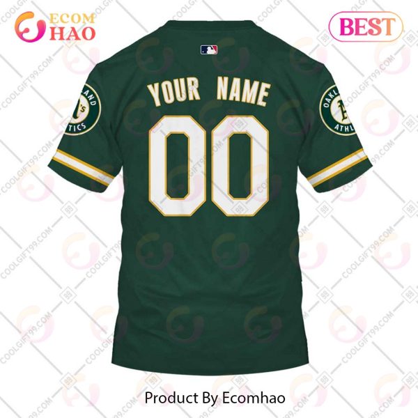 Personalized MLB Oakland Athletics ALT Jersey Style 3D Hoodie