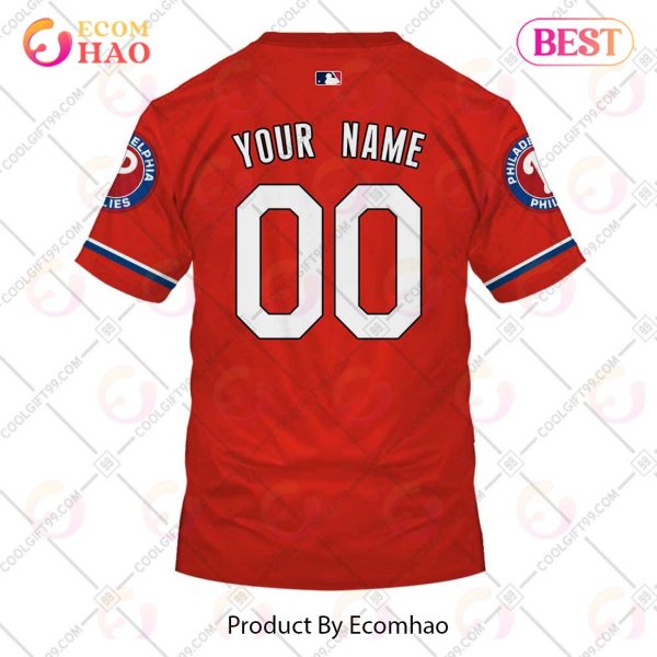 Personalized MLB Philadelphia Phillies ALT Jersey Style 3D Hoodie