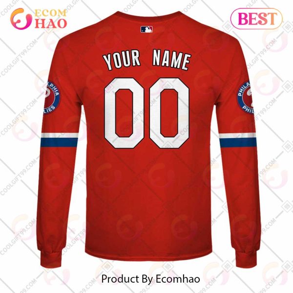 Personalized MLB Philadelphia Phillies ALT Jersey Style 3D Hoodie