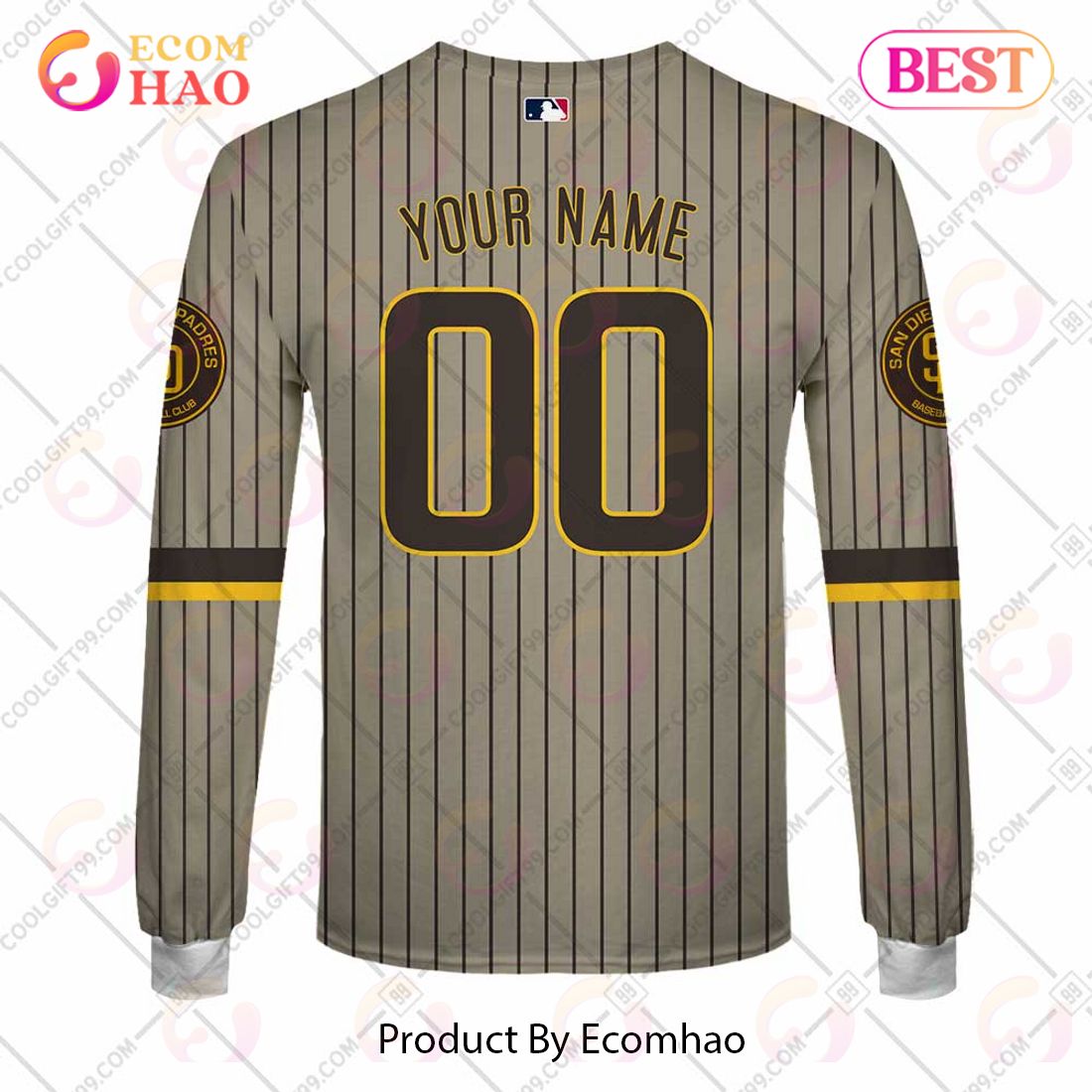 MLB San Diego Padres Mix Jersey Custom Personalized Hoodie Shirt