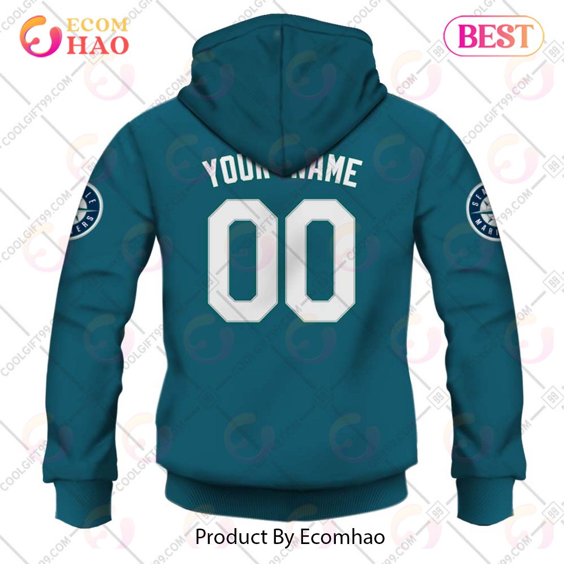 SALE] Personalized MLB Seattle Mariners Home Jersey Style Sweater Hoodie 3D  - Beetrendstore Store