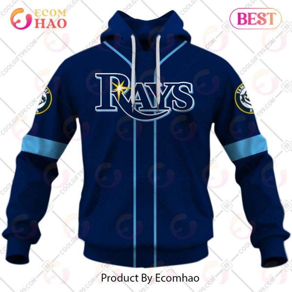 Personalized MLB Tampa Bay Rays ALT Jersey Style 3D Hoodie