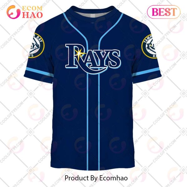 Personalized MLB Tampa Bay Rays ALT Jersey Style 3D Hoodie