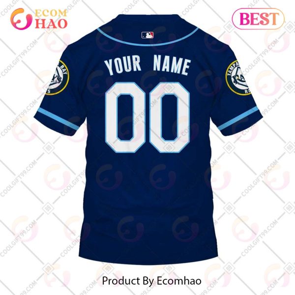 Personalized MLB Tampa Bay Rays ALT Jersey Style 3D Hoodie