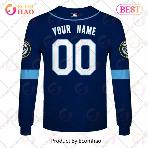 Personalized MLB Tampa Bay Rays ALT Jersey Style 3D Hoodie