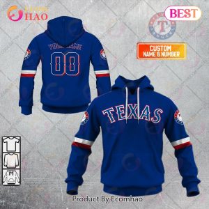 Personalized MLB Texas Rangers ALT Jersey Style 3D Hoodie