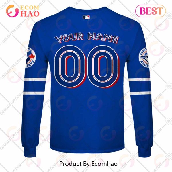 Personalized MLB Toronto Blue Jays ALT Jersey Style 3D Hoodie