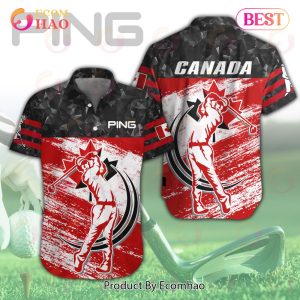 PING x Canada Flag Hawaiian Shirt
