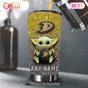 Personalized NHL Anaheim Ducks Baby Yoda Tumbler