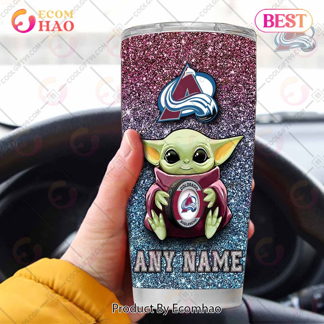 Personalized NHL Florida Panthers Baby Yoda Tumbler