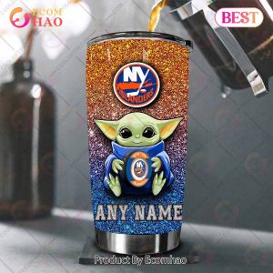 Personalized NHL New York Islanders Baby Yoda Tumbler