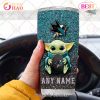 Personalized NHL Pittsburgh Penguins Baby Yoda Tumbler