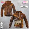 Personalized NRL Gold Coast Titans Leather leaf Style 3D Hoodie