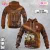 Personalized NRL Wests Tigers Leather leaf Style 3D Hoodie