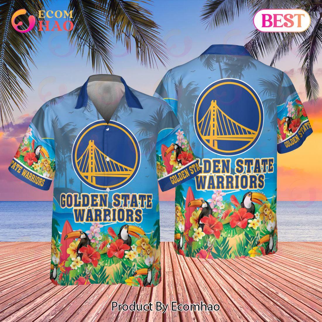 NBA Golden State Warriors Special Design For Summer 2023 AOP Hawaiian Shirt