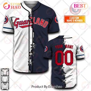 Personalized MLB Cleveland Guardians Mix Jersey – Baseball Jersey